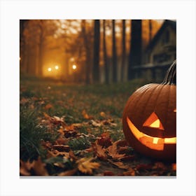 Halloween Pumpkin Canvas Print