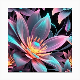 Lotus Flower Wallpaper 1 Canvas Print