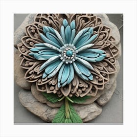 Blue Flower Canvas Print