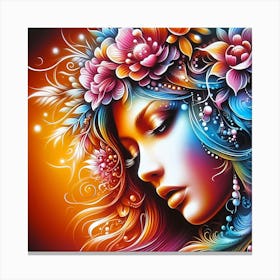 Flower Girl 3 Canvas Print