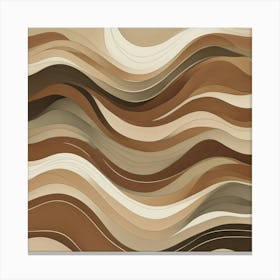 Abstract Wavy Pattern 7 Canvas Print