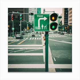 Traffic Light - Traffic Light Stock Videos & Royalty-Free Footage Canvas Print