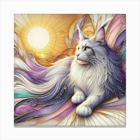 Coon Cat 2 Canvas Print