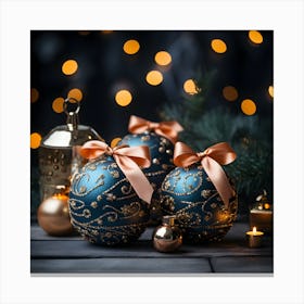 Christmas Ornaments Canvas Print