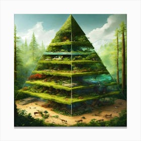 Pyramid Of Life Canvas Print