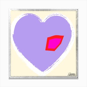 Hearts of Love The Color Purple peace by Jessica Stockwell Canvas Print