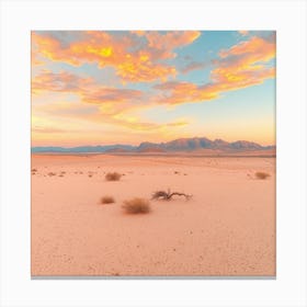 Sunset In The Desert 2 Canvas Print