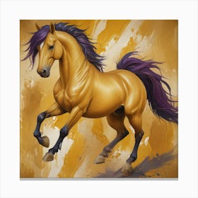 Golden Horse 10 Canvas Print