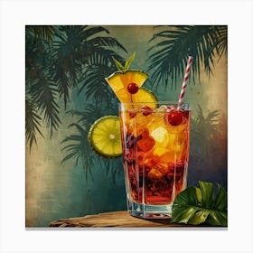 Tropical Cocktail 2 Canvas Print