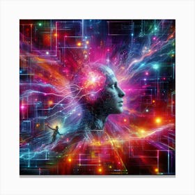 Abstract Of The Brain Canvas Print