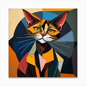 Abstract Cat 2 Canvas Print