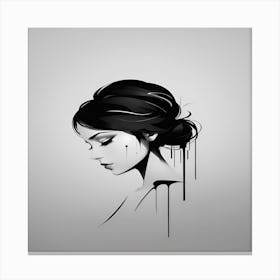 Portrait Of A Girl Canvas Print