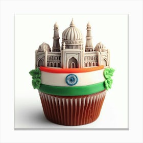 Taj Mahal Cupcake Canvas Print