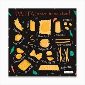 Pasta Introduction Canvas Print
