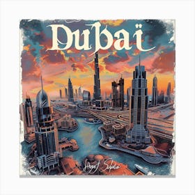 Dubai Skyline Canvas Print