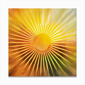 Abstract Sun Rays Canvas Print