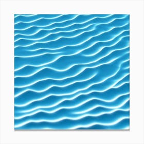 Wavy Water Surface Canvas Print