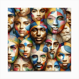 Portrait Of People Canvas Print