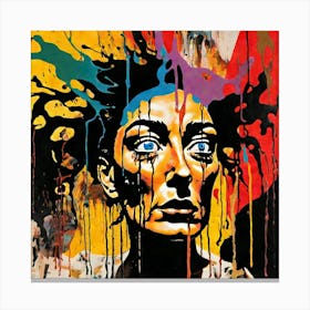 Splatter Painting Canvas Print