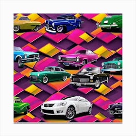 Classic Cars Canvas Print