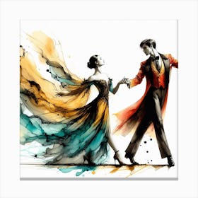 Elegant dancing 3 Canvas Print