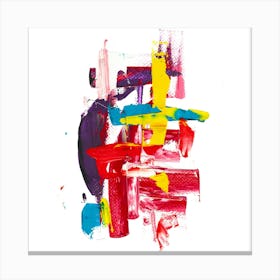 Modern Gouache Painting, Abstract Art 1 Canvas Print