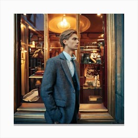 Firefly Young Spanish Man In A Retro Shop Window Scene 90449 Canvas Print