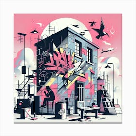 Graffiti Art Canvas Print