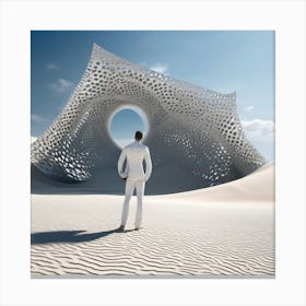 Futurists In The Desert 3 Canvas Print
