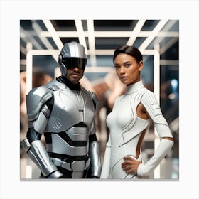 Futuristic Couple 103 Canvas Print