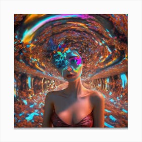 Psychedelic Girl 1 Canvas Print