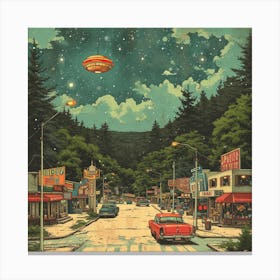 City In The Sky Canvas Print