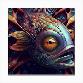 Psychedelic Fish Canvas Print
