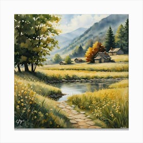 'River Valley' Canvas Print