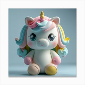 Unicorn 3d Print 4 Canvas Print