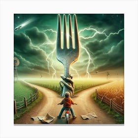 Fork in the Road 6 Toile