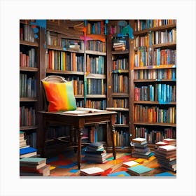 Book Room Canvas Print