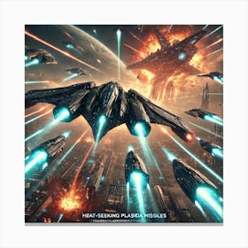 A Sci Fi Depiction Of The Aurora Sentinels Deployi Canvas Print