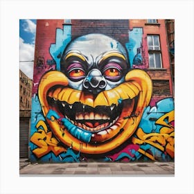 Clown Face Canvas Print