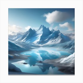 GLACIAL ICESCAPE Canvas Print