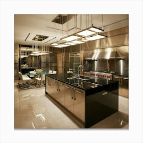 Modern Kitchen Canvas Print