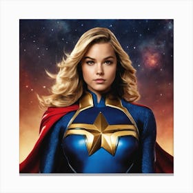 Captain Marvel 4 Canvas Print