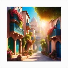 Arabic Village Canvas Print