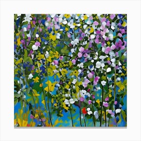 Flowers In The Garden 2 Canvas Print