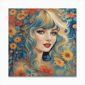 Flower Girl Canvas Print