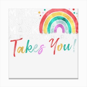 Dot Day Creative Rainbow For International Dot Day Canvas Print