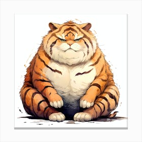 Fat Tiger Canvas Print