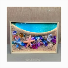 Sea Shells And Starfish Canvas Print