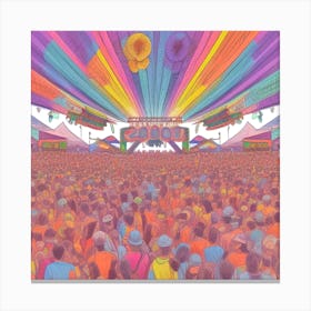 Festival Of Colors Canvas Print