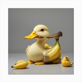 Banana Duck Canvas Print